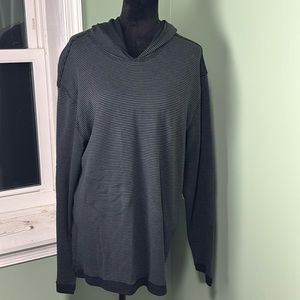 NWT RuffHewn gray and black hoodie large